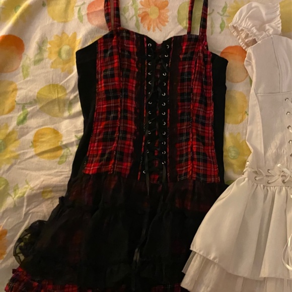Tripp NYC Rare Plaid Tulle Corset Tutu Dress - Picture 3 of 3